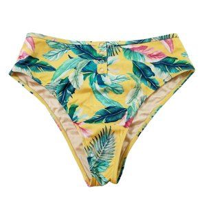 L. A. Hearts Floral Snap Button Bikini Bottoms Women Size Medium